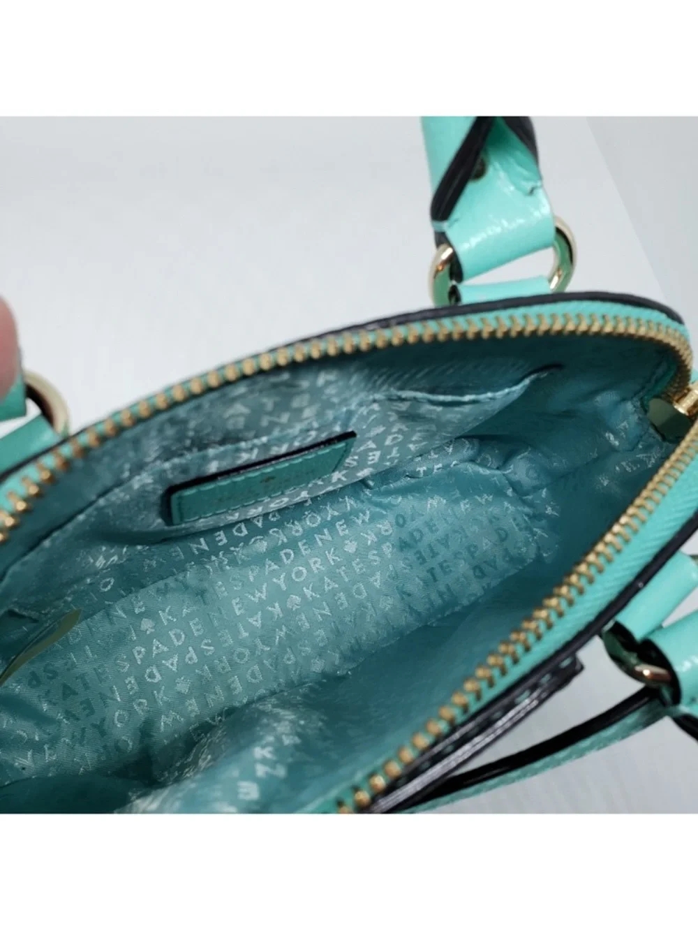 Kate Spade Wellesley Mini Rachelle Satchel/Crossbody in fresh air/tiffany blue